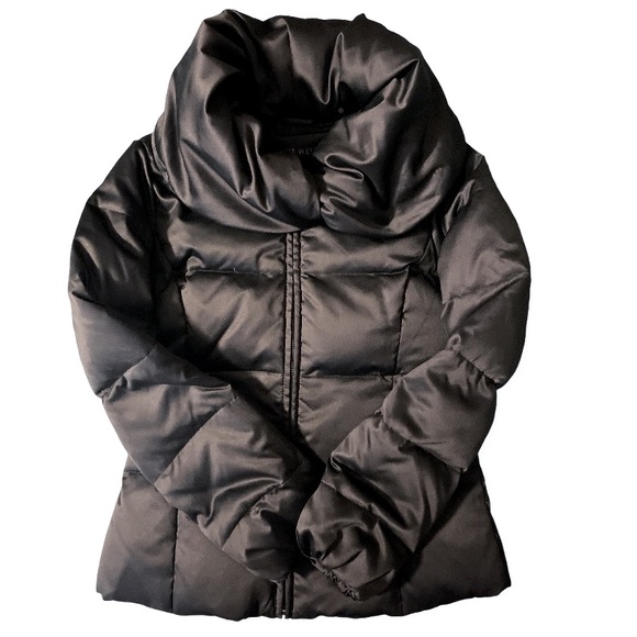 Nine West Jackets & Blazers - Nine West black down puffer jacket shawl collar S